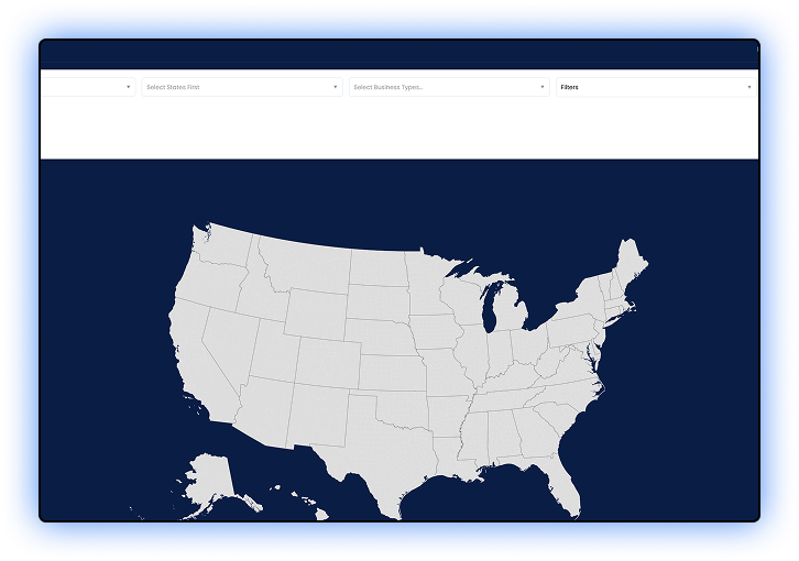 US Map Interface